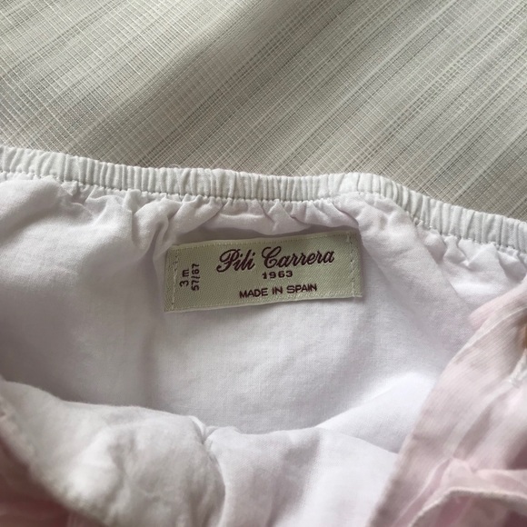 Pili Carrera Baby Girl Linen Blouse and Bloomers Set - Picture 13 of 15
